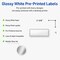 Avery Printable Address Labels with Sure Feed Technology, Pre-Printed Silver Mirror Metallic Design, Glossy White, 1" x 2-5/8", Laser & Inkjet Compatible, 160 Total